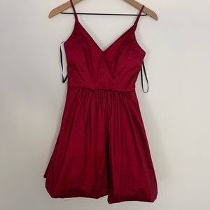 red cocktail dress